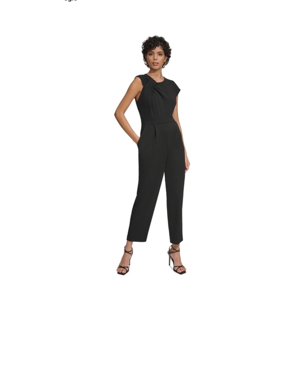 Calvin Klein Women's Black Sleeveless Jumpsuit Size 4